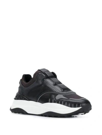 Tod's Panelled Slip-on Sneakers In Black