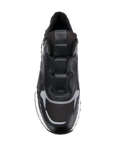 Tod's Panelled Slip-on Sneakers In Black