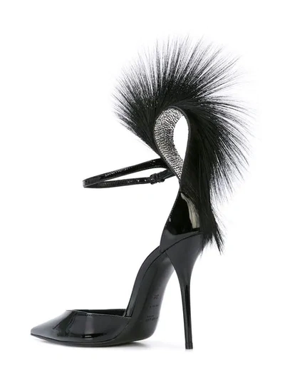 Shop Saint Laurent Jamie 110 Pumps In 1000 -nero/nero/nero