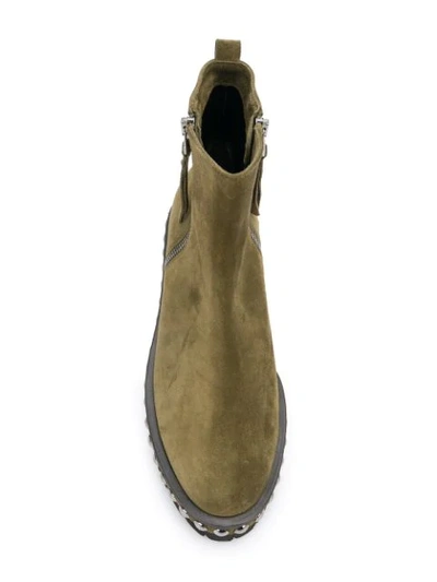 Shop Kennel & Schmenger Kennel&schmenger Studded Sole Boots - Green