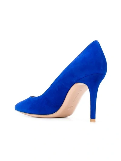 Shop Gianvito Rossi 105 Pointed Pumps - Blue