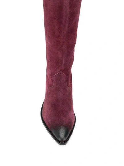 Shop Isabel Marant Denvee Boots In Red