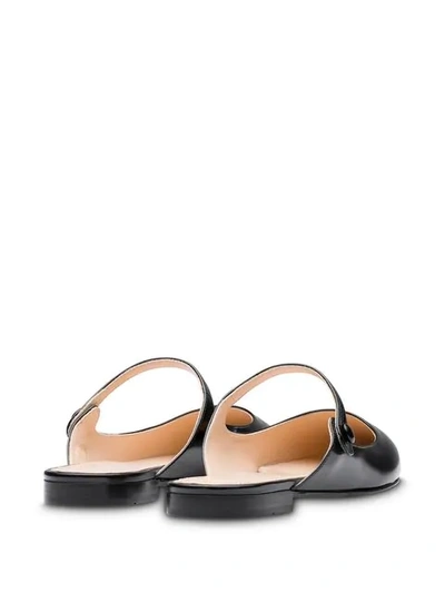 Shop Prada Slip-on Ballerina Shoes In Black