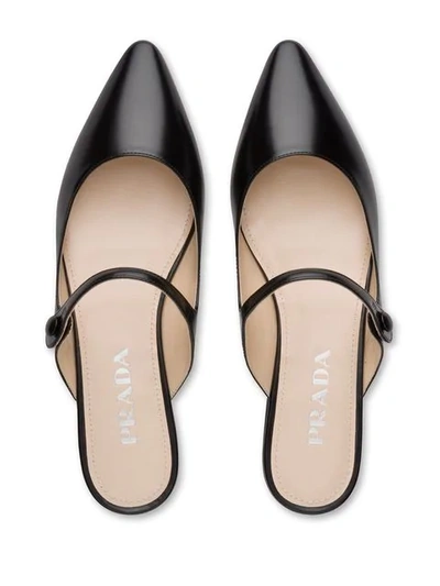 Shop Prada Slip-on Ballerina Shoes In Black