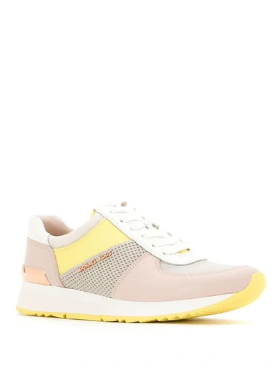 Shop Michael Michael Kors Allie Sneakers In Neutrals