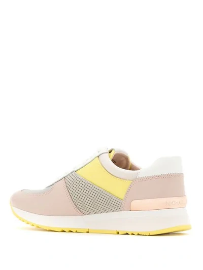 Shop Michael Michael Kors Allie Sneakers In Neutrals