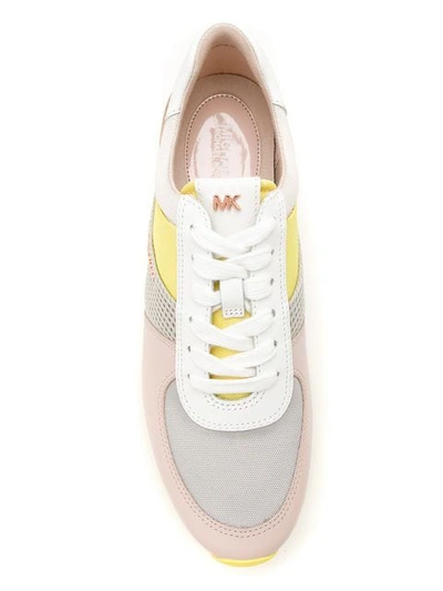 Shop Michael Michael Kors Allie Sneakers In Neutrals