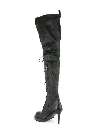 Shop Ann Demeulemeester Over-the-knee Boots In Black