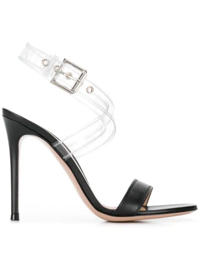 Shop Gianvito Rossi Terry Sandals In Black