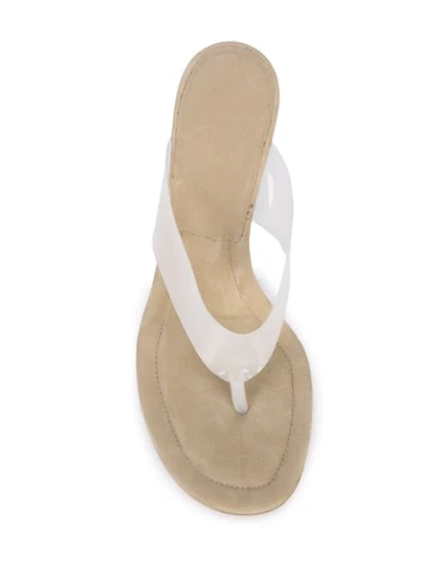 Shop Yeezy Thong Sandals In Neutrals