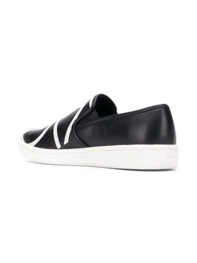 Shop Calvin Klein 205w39nyc Slip-on Sneakers In Black