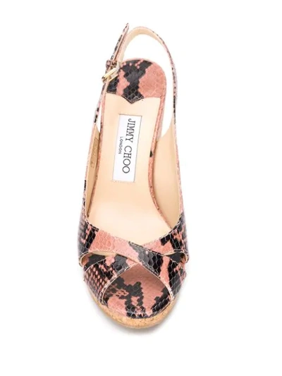 Shop Jimmy Choo Amely 80 Sandals In Pink