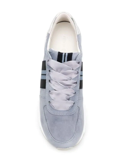 Shop Kennel & Schmenger Ribbon Lace Sneakers In Grey