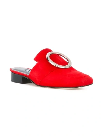 Shop Dorateymur Low-heel Mules In Red