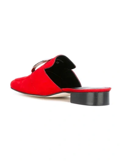Shop Dorateymur Low-heel Mules In Red