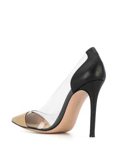 Shop Gianvito Rossi Transparent Pumps In Black