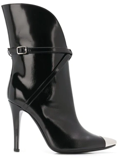 Shop Philosophy Di Lorenzo Serafini Metal Toe Cap Boots In 0555 Black