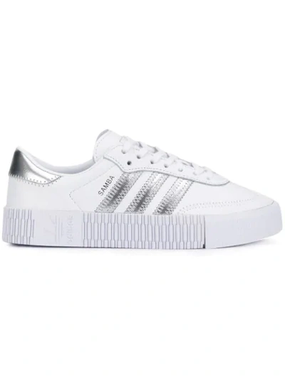 Shop Adidas Originals Originals Sambarose Sneakers In White