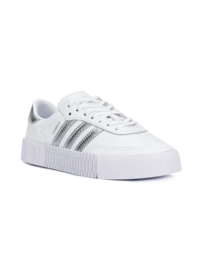 Shop Adidas Originals Originals Sambarose Sneakers In White