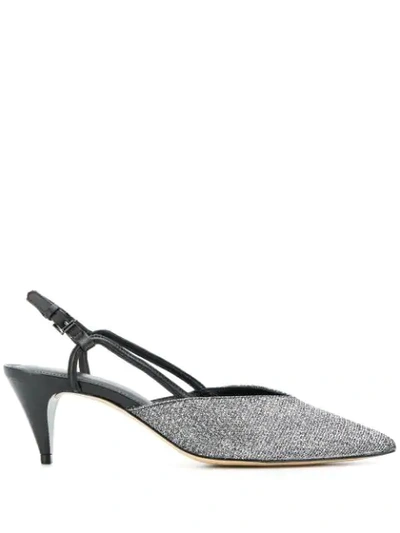 Shop Michael Michael Kors Mila Pumps In Silver