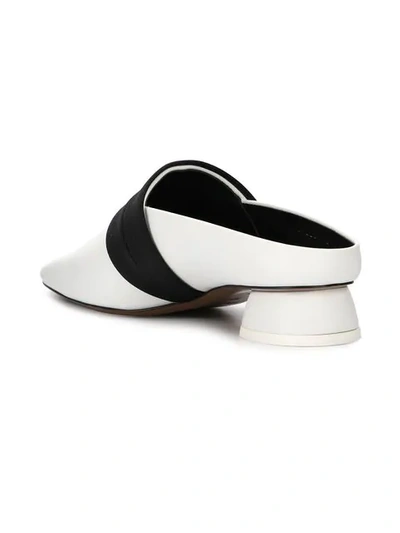 Shop Neous Zygo Sculptural Heel Mules In White