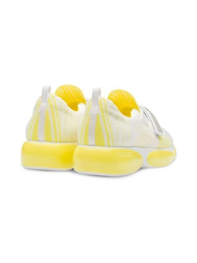 Shop Prada Cloudbust Sneakers In White