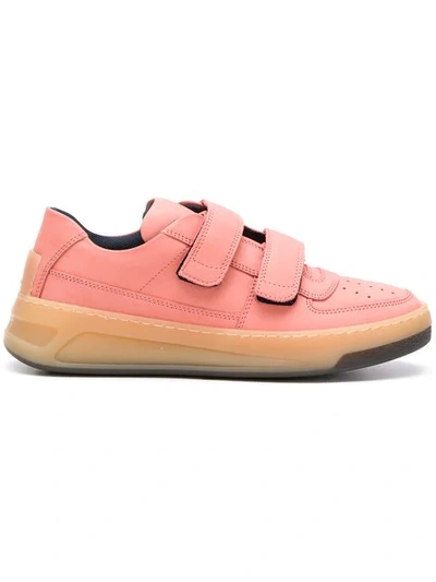 Shop Acne Studios Steffey Nubuk Leather Sneakers In Pink