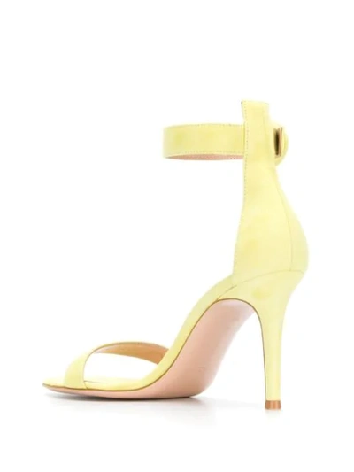 Shop Gianvito Rossi Ankle Strap Sandals In Green