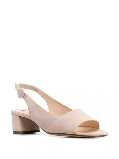 Shop Hogl Slingback Sandals In Neutrals