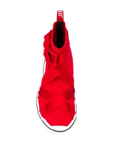 Shop Red Valentino Red(v) Glam Run Sneakers