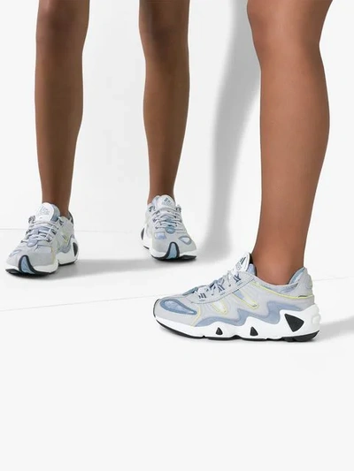 Shop Adidas Originals In The Sky Yung Sneakers In Grey/blue