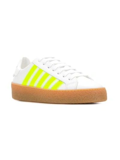 Shop Dsquared2 New Runner Sneakers In White