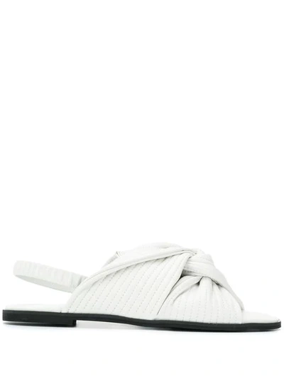 Shop Christian Wijnants Avi Sandals In White