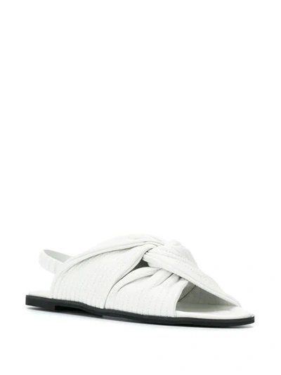 Shop Christian Wijnants Avi Sandals In White