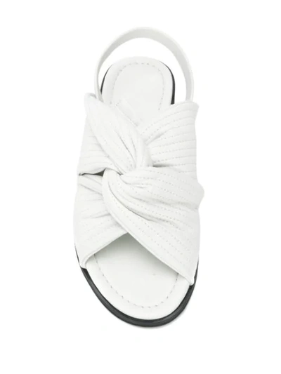 Shop Christian Wijnants Avi Sandals In White