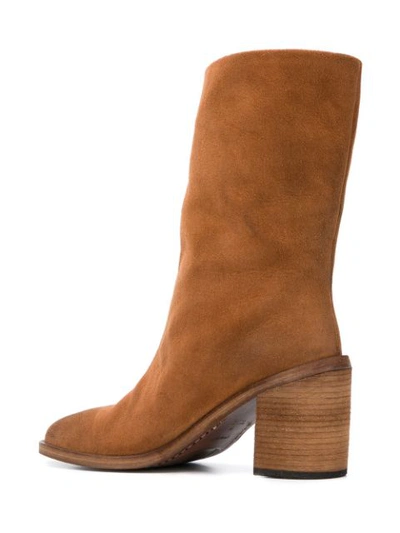 Shop Marsèll Block Heel Boot In Brown