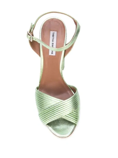Shop Tabitha Simmons Kali Sandals In Green