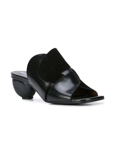 Shop Proenza Schouler Round Heel Mules In Black