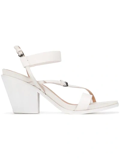 Shop A.f.vandevorst Block Heel Sandals In White