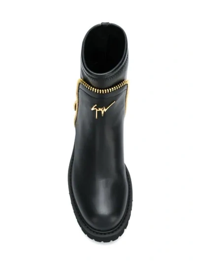 Shop Giuseppe Zanotti High Ankle Boots In Black