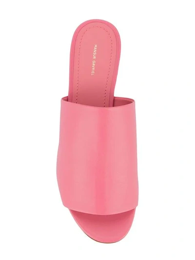 Shop Mansur Gavriel 40mm Mule In Pink