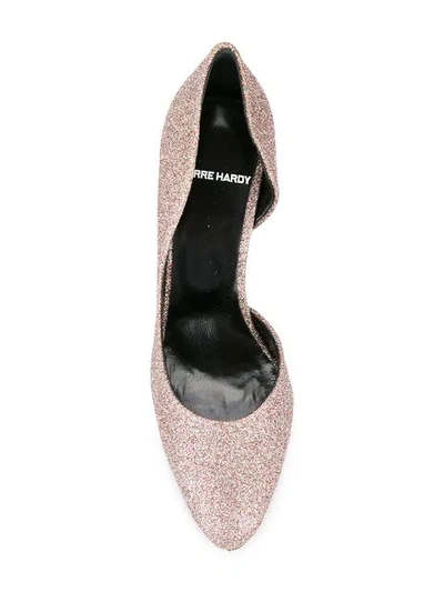 Shop Pierre Hardy Block Heel Pumps In Metallic