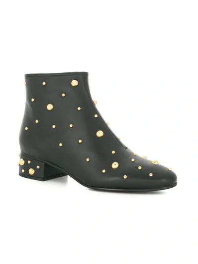 Shop See By Chloé Jarvis Studded Ankle Boots In Black