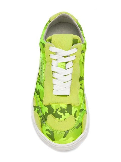 Shop Roumbaut Camouflage Sneakers In Green