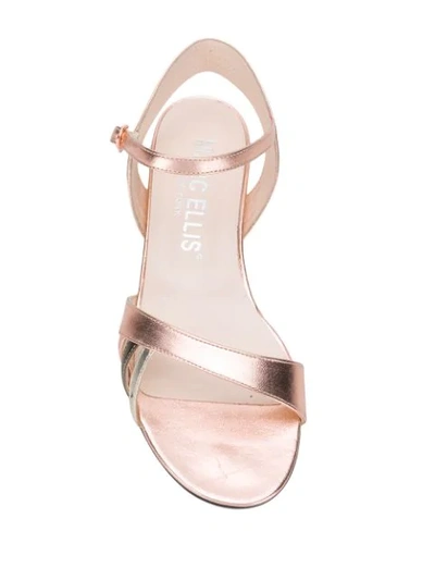 Shop Marc Ellis Vegas Flat Sandals In Metallic