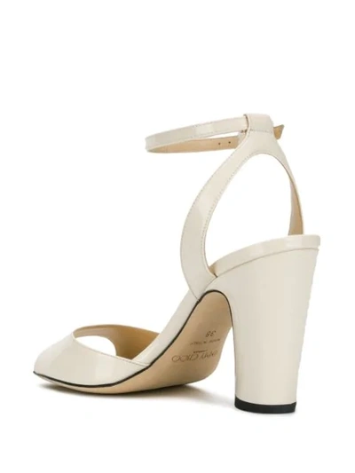 Shop Jimmy Choo Miranda 85mm Sandals In Neutrals