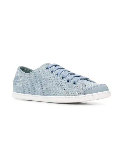Shop Camper Uno Perforated Sneakers In Blue