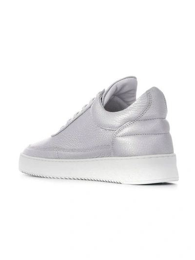 Shop Filling Pieces Lace-up Sneakers In Silver