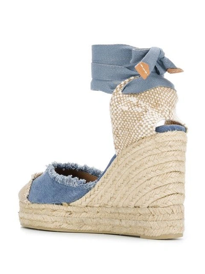 Shop Castaã±er Catalina Wedde Sandals In Blue