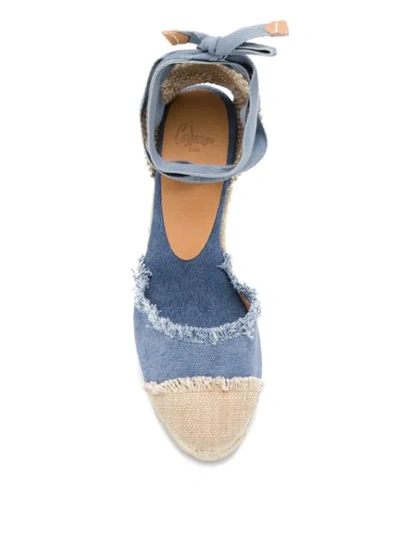Shop Castaã±er Catalina Wedde Sandals In Blue